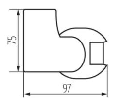 Bevægelsessensor hvid 1000w 180° IP44 PIR ALER JQ-30-W Kanlux 460