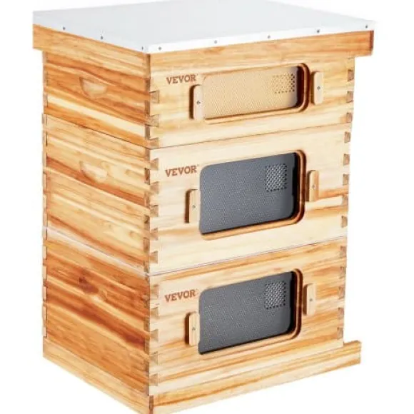 Bikube, 30-ramme Langstroth startpakke, 56,2x46,2x76 cm, fyrretræ