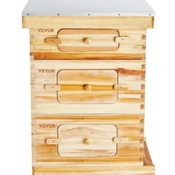Bikube, 30-ramme Langstroth startpakke, 56,2x46,2x76 cm, fyrretræ