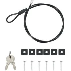Bil Safe med lås - Robust metalboks til værdigenstande | Farve: Sort | Størrelse: 21.8x16x7 cm
