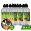 Bioethanol CL100 (12X 1 liter) - 100 % ren bioethanol - Lugtfri - Hollandsk oprindelse - Miljøvenligt brændstof