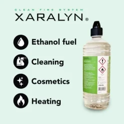 Bioethanol CL100 (12X 1 liter) - 100 % ren bioethanol - Lugtfri - Hollandsk oprindelse - Miljøvenligt brændstof