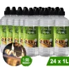 Bioethanol CL100 (24X 1 liter) - 100 % ren bioethanol - Lugtfri - Hollandsk oprindelse - Miljøvenligt brændstof