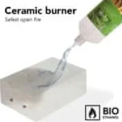 Bio-ethanolpejs – loftpejs Floh – 2 kW opvarmning – hængende pejs – inklusive bio-ethanolbrænder – ægte flammer – stemningspejs.