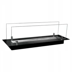 Biopejs / Flush indsats 65 cm / Sort mat med glas / TÜV certifikat / Flush indsats