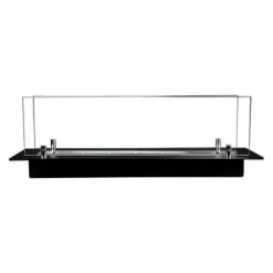 Biopejs / Flush indsats 65 cm / Sort mat med glas / TÜV certifikat / Flush indsats
