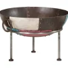 Bålfad i jern 55x55x38 cm - Stabilt og transportabelt | Farve: Sort