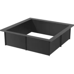 Bålfad Ring, 91,4x91,4x25 cm, Sort, Kulstofstål