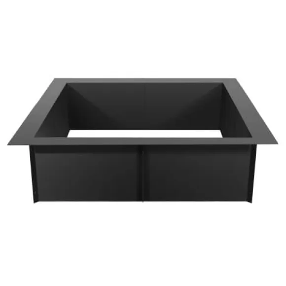 Bålfad Ring, 91,4x91,4x25 cm, Sort, Kulstofstål