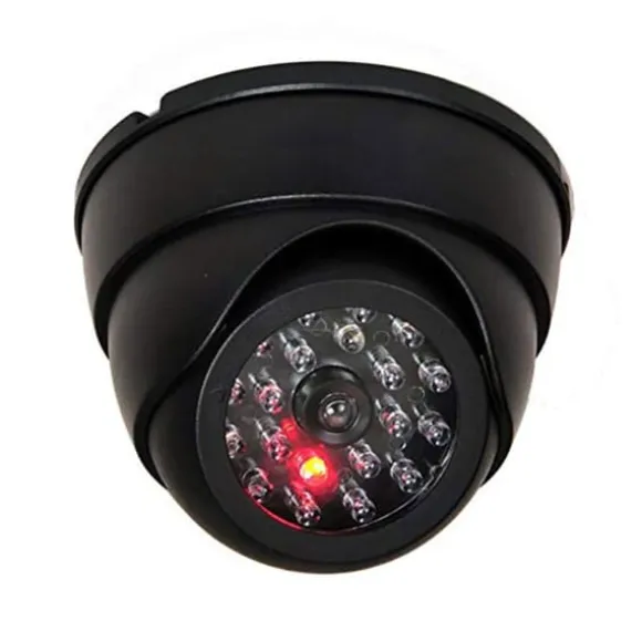Blinkende LED-lys Udendørs hjemmesikkerhed Dome falsk kamera
