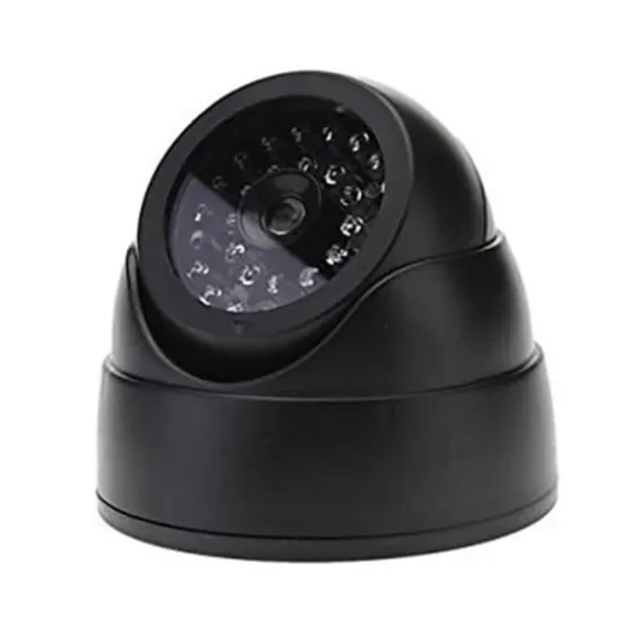 Blinkende LED-lys Udendørs hjemmesikkerhed Dome falsk kamera