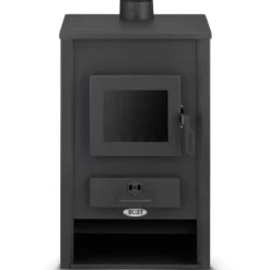 BLIST B2E Moderne Design Træbrændeovn med Vandmantel - 15 kW, Miljøvenlig Opvarmning til Designbevidste Hjem
