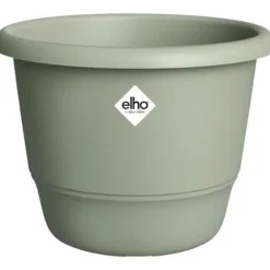Blomkruka - ELHO - Amiga Round 40 - Grön - Ø 39 x H 29 cm - Utomhus - 100% återvunnet