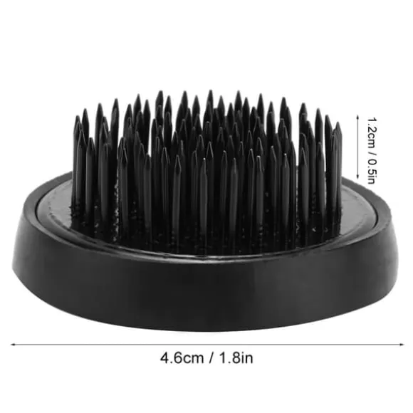 Blomsterarrangeringsværktøj Sort Rund Ikebana Kenzan Plumbum Nåle Blomsternålholder (46 mm)