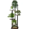 BLOMSTERBED METALSTATIV STÅENDE LOFTPLANTEHYLDE 132 CM [BLOMSTERBED2]