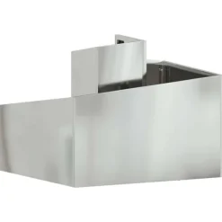 Blomsterkrukke i sølv galvaniseret stål - Moderne design | Størrelse: 60x60x50 cm