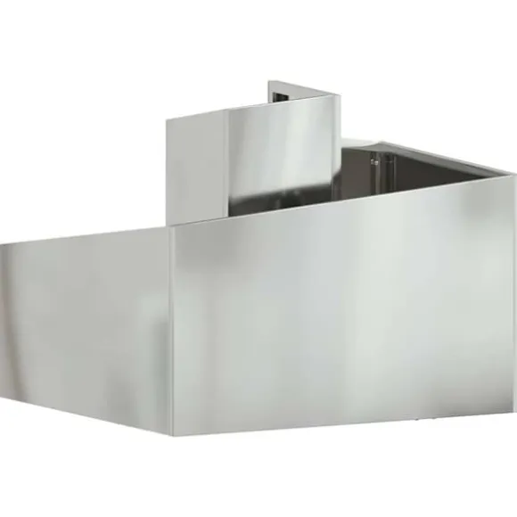 Blomsterkrukke i sølv galvaniseret stål - Moderne design | Størrelse: 60x60x50 cm