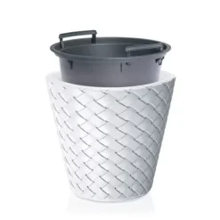 BLOMSTERPOTTEINDSATS - SORT 8L - PP-IWKO280