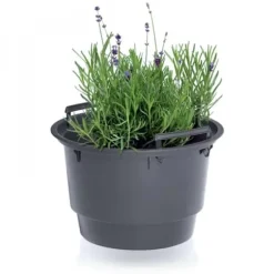 BLOMSTERPOTTEINDSATS - SORT 8L - PP-IWKO280