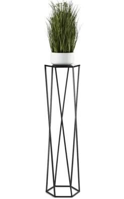Blomsterstander til planter sort 100 cm