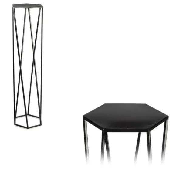 Blomsterstander til planter sort 100 cm