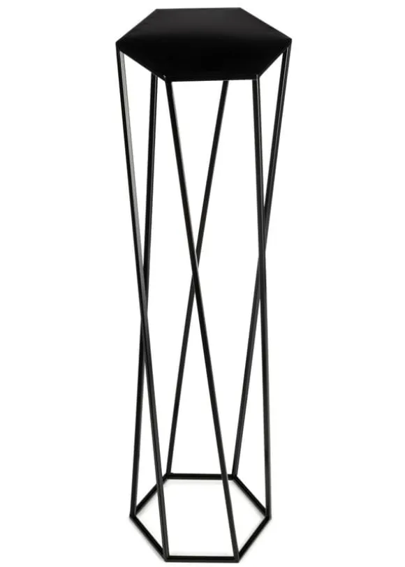 Blomsterstander til planter sort 100 cm