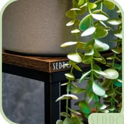 Blomsterstativ, hylde til blomster, planter, potter, fritstående, 4 hylder, loft