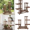 Blomsterstativ med hjul 95x25x101 cm massivt fyrretræ - Blomsterstativ - Blomsterstativer - Home & Living