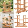 Blomsterstativ med hjul 110x25x115 cm massivt fyrretræ - Blomsterstativ - Blomsterstativer - Home & Living