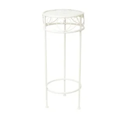 Blomsterstativ SANDY D25xH60cm, antik hvid