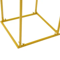 Blomsterstativ til bryllup - Metal gulv-/vasestativ - 50×50×180 cm - Str. L - Høj søjle - Guld