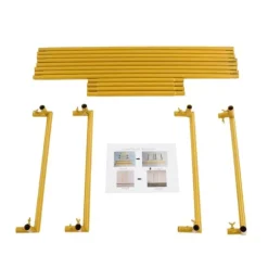 Blomsterstativ til bryllup - Metal gulv-/vasestativ - 50×50×180 cm - Str. L - Høj søjle - Guld