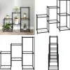 Blomsterstativ 83x25x80 cm jern sort - Blomsterstativ - Blomsterstativer - Home & Living