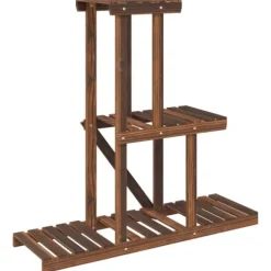 Blomsterstativ 81x25x75,5 cm massivt fyrretræ - Blomsterstativ - Blomsterstativer - Home & Living