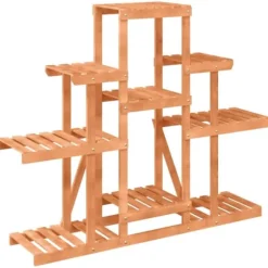 Blomsterstativ 110x25x98 cm massivt fyrretræ - Blomsterstativ - Blomsterstativer - Home & Living