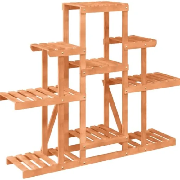 Blomsterstativ 110x25x98 cm massivt fyrretræ - Blomsterstativ - Blomsterstativer - Home & Living