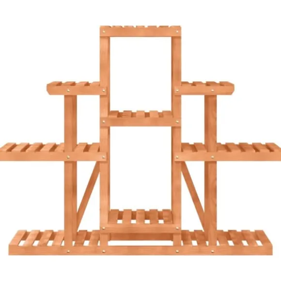 Blomsterstativ 110x25x98 cm massivt fyrretræ - Blomsterstativ - Blomsterstativer - Home & Living