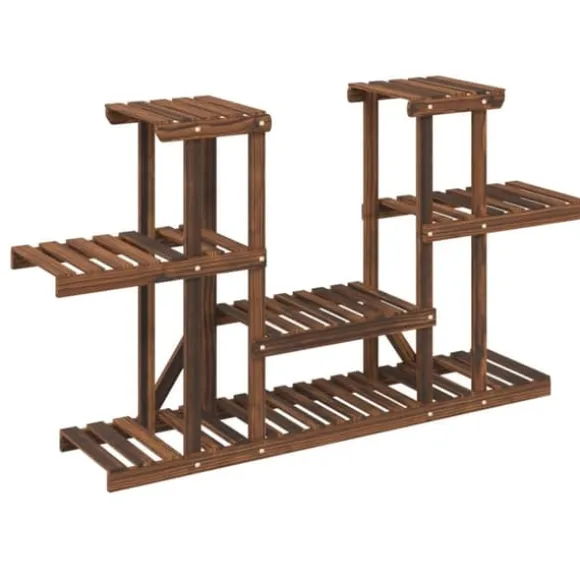 Blomsterstativ 110x25x73 cm massivt fyrretræ - Blomsterstativ - Blomsterstativer - Home & Living