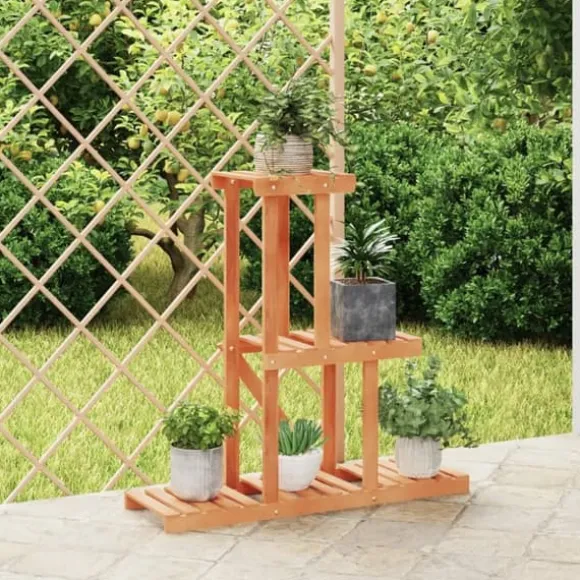 Blomsterstativ 81x25x75,5 cm massivt fyrretræ - Blomsterstativ - Blomsterstativer - Home & Living