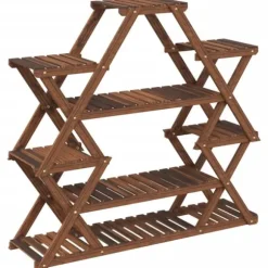 Blomsterstativ 110x25x105 cm massivt fyrretræ - Blomsterstativ - Blomsterstativer - Home & Living