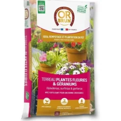 Blomstrende plante og geraniumjord - BROWN GOLD - OBRTGER20N - 20 L