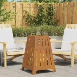 Bålsted i industrielt design - Cylindrisk ildgryde | Størrelse: 50x50x70 cm | Farve: Brun