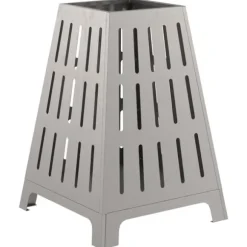 Bålsted i industrielt design - Cylindrisk ildgryde | Størrelse: 50x50x70 cm | Farve: Brun