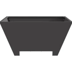 Bålsted i koldvalset stål - Kvadratisk design | Farve: Sort | Størrelse: 60x60x30 cm