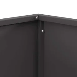 Bålsted i koldvalset stål - Kvadratisk design | Farve: Sort | Størrelse: 60x60x30 cm