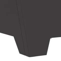 Bålsted i koldvalset stål - Kvadratisk design | Farve: Sort | Størrelse: 60x60x30 cm