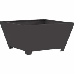 Bålsted i koldvalset stål - Stilfuld udendørs bålplads | Farve: Sort | Størrelse: 80x80x40 cm