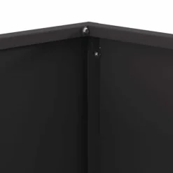 Bålsted i Koldvalset Stål - Firkantet Design til Udendørs Brug | Farve: Sort | Størrelse: 60x60x40 cm