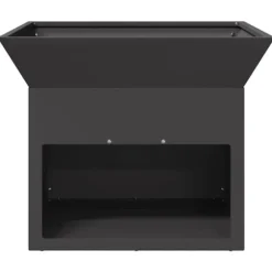 Bålsted i stål - Kubisk design | Farve: Sort | Størrelse: 50x50x40 cm