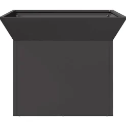 Bålsted i stål - Kubisk design | Farve: Sort | Størrelse: 50x50x40 cm